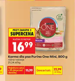 Biedronka Karma dla psa Purina One Mini oferta