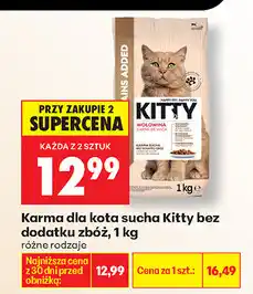Biedronka Karma dla kota sucha Kitty bez dodatku zbóż oferta