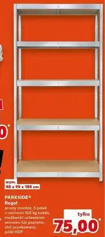 Kaufland Regal 40 x 90 180 cm Parkside oferta