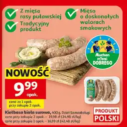 Auchan Kiełbasa biała Auchan Pewni Dobrego oferta