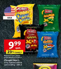 Auchan Chrupki cheese Herr's oferta