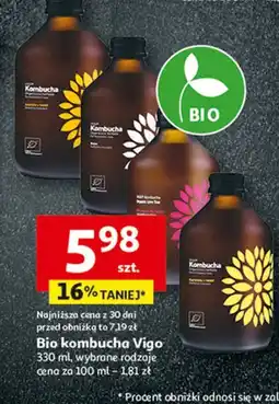 Auchan Napój ogórek + kolendra Vigo Kombucha oferta