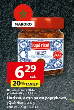 Auchan Pasta paprykowa harissa Que Rico! oferta