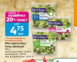 Auchan Mieszanka sałat active Fit & Easy oferta