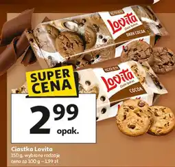 Auchan Ciastka z kawałkami czekolady ciemnej Roshen Lovita oferta