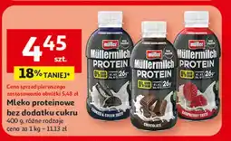 Auchan Napój mleczny ciasteczkowy Mullermilch Protein oferta
