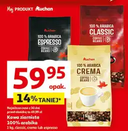 Auchan Kawa crema Auchan Różnorodne (Logo Czerwone) oferta