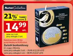 Auchan Żwirek bentonitowy dla kotów superchłonny Auchan Wyjątkowe (Logo Złote) oferta