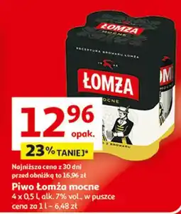 Auchan Piwo Łomża Mocne oferta