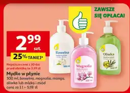 Auchan Mydło w płynie mleko i miód Podniesiony Kciuk oferta