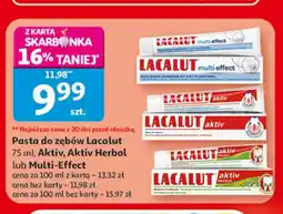 Auchan Pasta do zębów herbal Lacalut Aktiv oferta