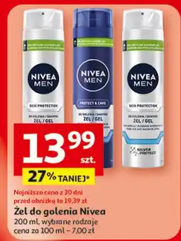Auchan Żel do golenia Nivea Men Protect & Care oferta