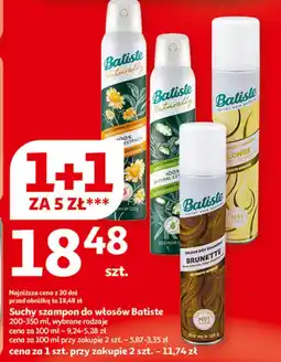 Auchan Szampon do włosów suchy beautiful brunette Batiste Dry Shampoo oferta