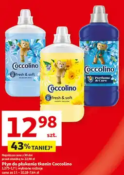 Auchan Płyn do płukania passion flower & bergamot Coccolino Perfume Care oferta