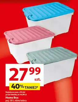 Auchan Pojemnik z pokrywką poj. 30 l Home Box oferta