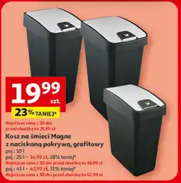 Auchan Kosz na śmieci magne 45 l Okt oferta