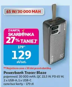 Auchan Powerbank blaze 30000mah Tracer oferta