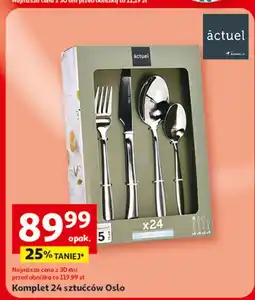 Auchan Komplet sztućców oslo Actuel oferta
