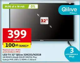 Auchan Telewizor led 32 h251b Qilive oferta