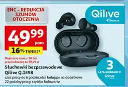 Auchan Słuchawki q.1598 czarne Qilive oferta