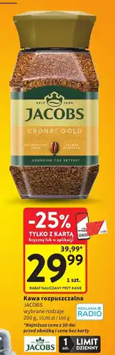 Intermarche Kawa rozpuszczalna Jacobs Cronat Gold oferta