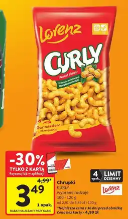 Intermarche Chrupki Lorenz Curly Peanut Classic oferta