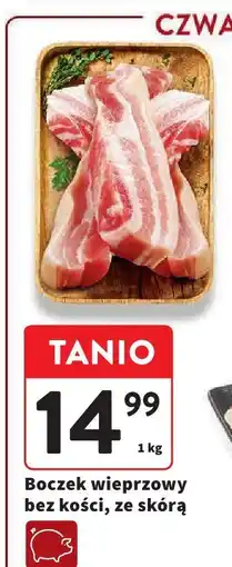 Intermarche Boczek wieprzowy bez kości, ze skórą oferta