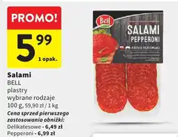 Intermarche Salami Bell plastry wybrane rodzaje oferta