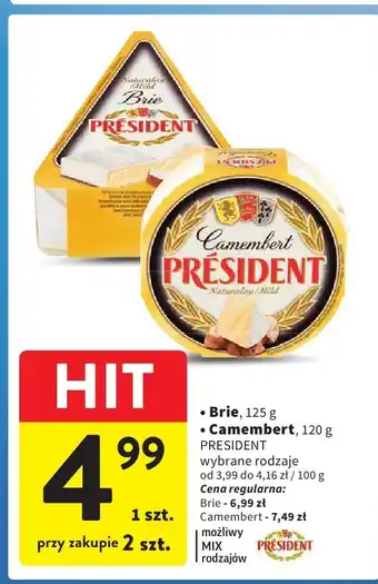 Intermarche Ser Brie PRESIDENT oferta