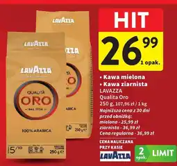Intermarche Kawa ziarnista LAVAZZA Qualità Oro oferta