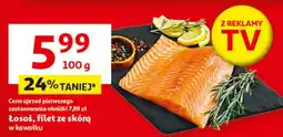 Auchan Łosoś filet ze skórą oferta
