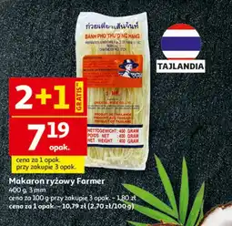 Auchan Makaron ryżowy 3 mm Farmer oferta