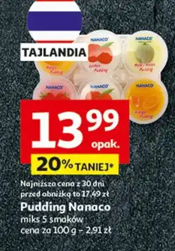 Auchan Pudding mix pięciu smaków Nanaco oferta
