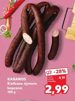Kaufland Kabanos Kiełbasa dymem kopcona oferta