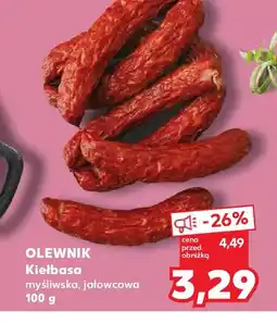 Kaufland Olewnik Kiełbasa myśliwska oferta