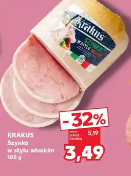 Kaufland Krakus Szynka w stylu włoskim oferta