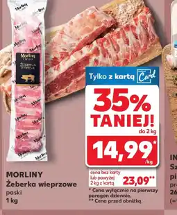 Kaufland Morliny Zeberka wieprzowe oferta