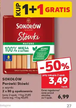 Kaufland Sokołów Parówki Stówki oferta