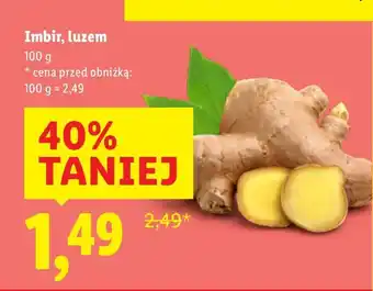 Lidl Imbir luzem oferta