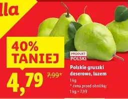 Lidl Gruszki Polskie gruszki deserowe, luzem oferta