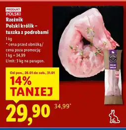 Lidl Mięso Rzeźnik Polski królik - tuszka z podrobami oferta