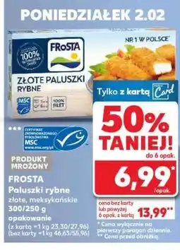 Kaufland FROSTA Paluszki rybne złote, meksykańskie oferta