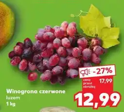 Kaufland Winogrona czerwone luzem 1 kg oferta
