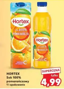 Kaufland HORTEX Sok 100% pomarańczowy 1 l opakowanie oferta