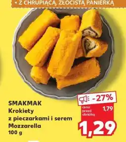 Kaufland SMAKMAK Krokiety z pieczarkami i serem Mozzarella 100 g oferta