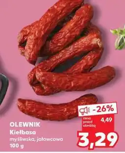 Kaufland OLEWNIK Kiełbasa myśliwska, jałowcowa 100 g oferta