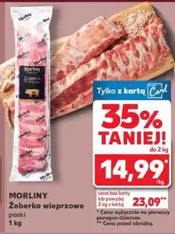 Kaufland MORLINY Żeberka wieprzowe paski oferta
