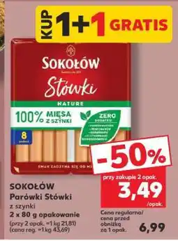 Kaufland SOKOŁÓW Parówki Stówki z szynki oferta