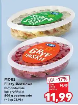 Kaufland MORS Filety śledziowe komandorskie lub gryfińskie oferta