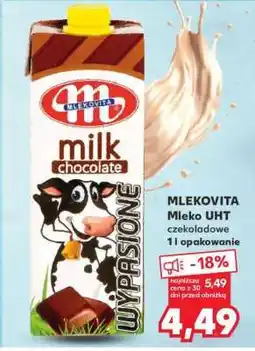 Kaufland MLEKOVITA Mleko UHT czekoladowe 1l opakowanie oferta